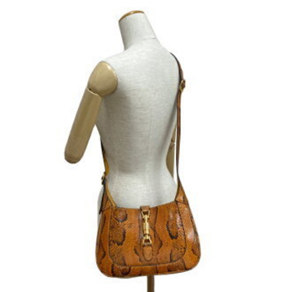 Gucci Jackie Python Shoulder Bag Handbag Burton O… - image 4